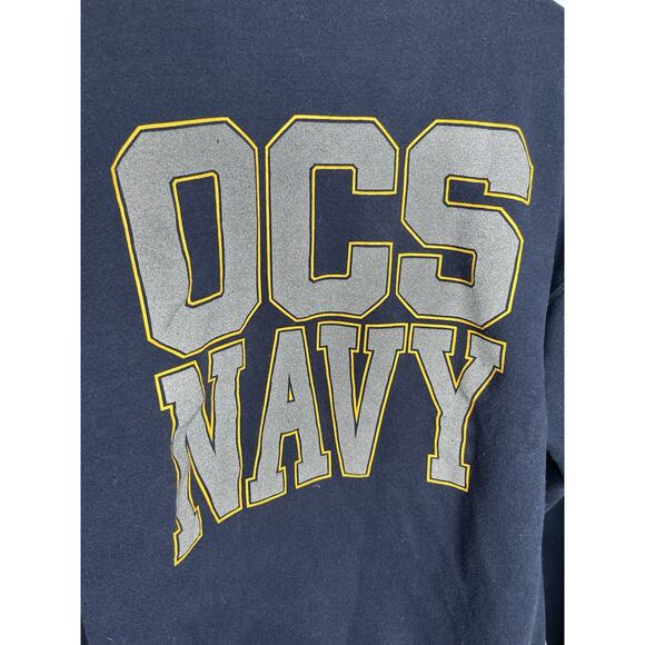US Navy Sweatshirt OCS Front Back Graphics Soffe Sweats XL USA Made Vintage 90s - Picture 4 of 6